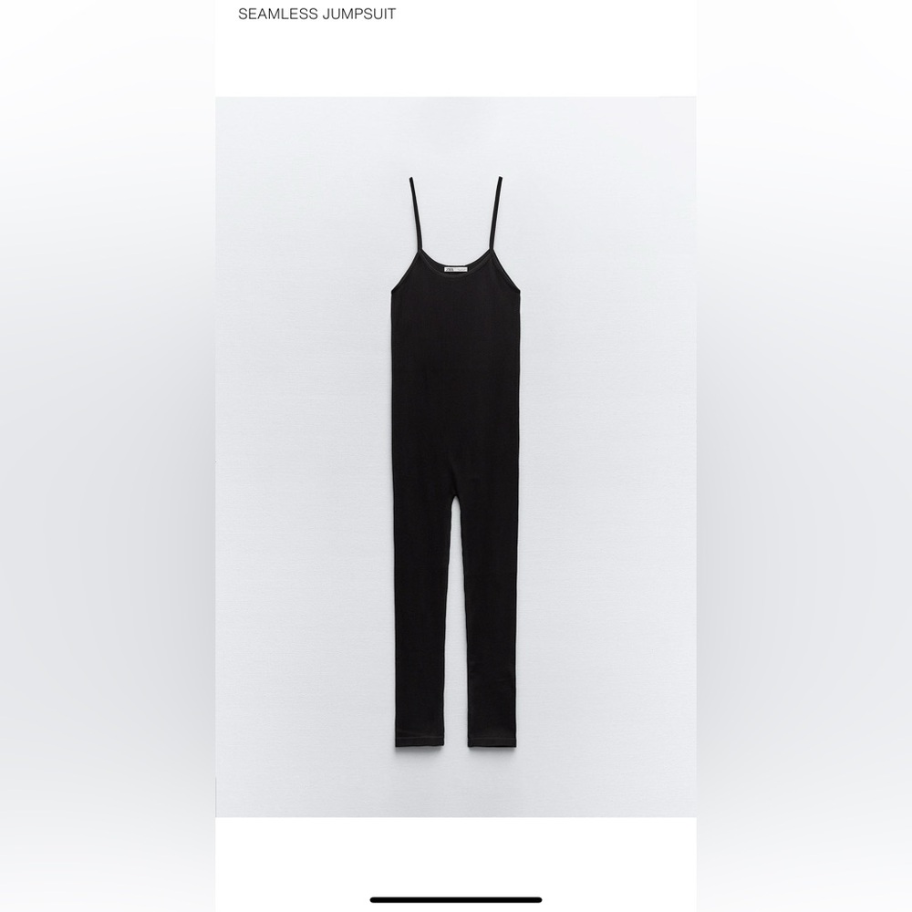 Zara Black Seamless Jumpsuit